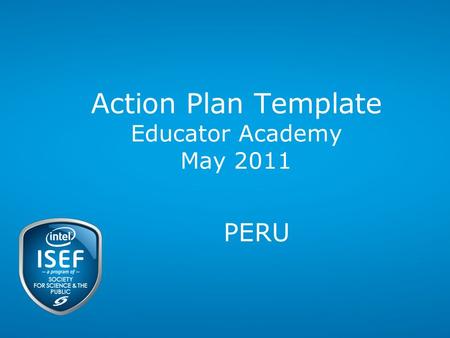 Action Plan Template Educator Academy May 2011 PERU.