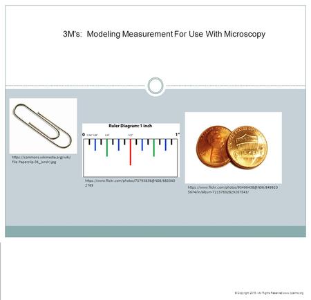 3M's: Modeling Measurement For Use With Microscopy © Copyright 2015 - All Rights Reserved