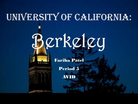University of California: