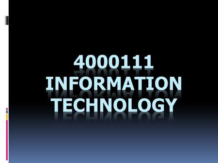 The components, roles and significance of information technology; computer technology; communication technology and internet; online social network; database.