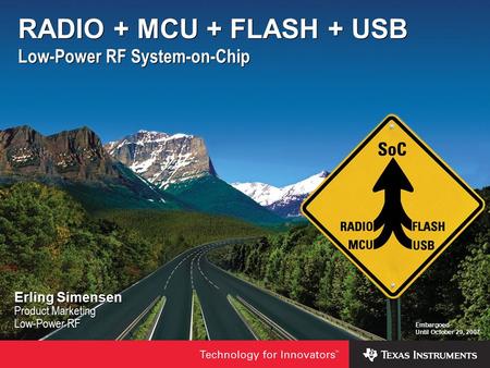 RADIO + MCU + FLASH + USB Low-Power RF System-on-Chip
