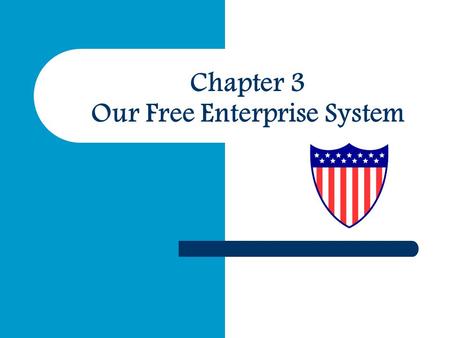 Chapter 3 Our Free Enterprise System. Activity #1 – Individual If you could open a restaurant in Miami what kind would you open and why? Discuss…. – Location.
