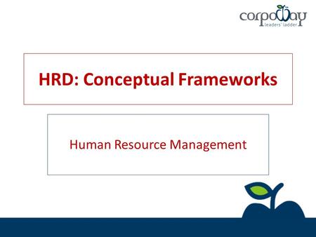 HRD: Conceptual Frameworks