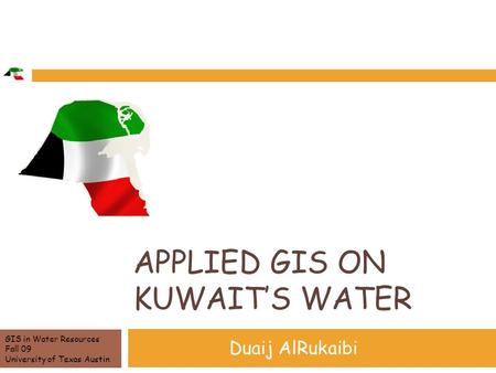 Applied GIS On Kuwait’s water
