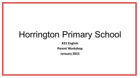 Horrington Primary School