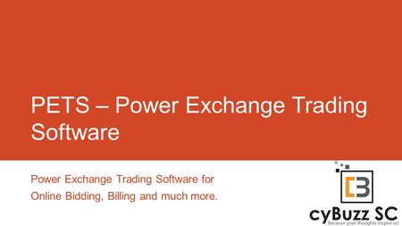 PETS – Power Exchange Trading Software Power Exchange Trading Software for Online Bidding, Billing and much more.