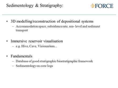 Sedimentology & Stratigraphy: