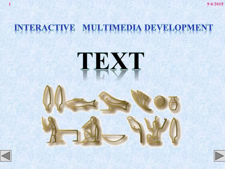 Interactive Multimedia Development
