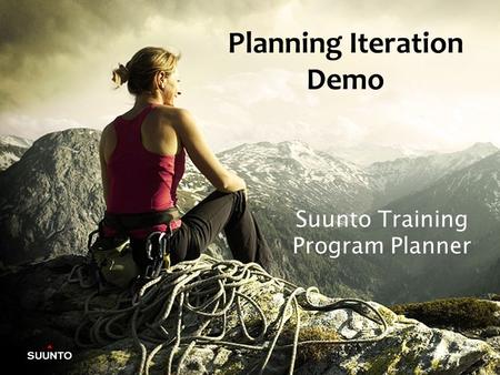 Planning Iteration Demo Suunto Training Program Planner.