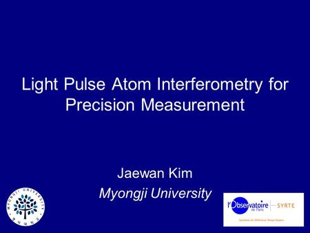 Light Pulse Atom Interferometry for Precision Measurement