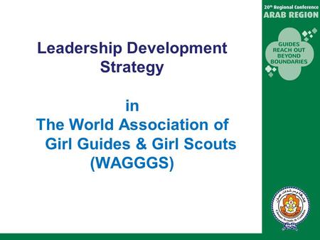 Leadership Development in WAGGGS