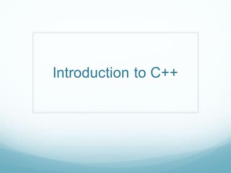 Introduction to C++. Overview C++? What are references Object orientation Classes Access specifiers Constructor/destructor Interface-implementation separation.