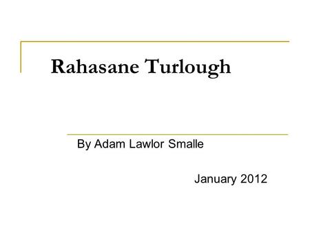 Rahasane Turlough By Adam Lawlor Smalle January 2012.