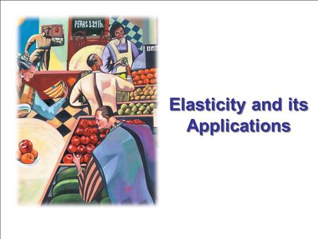 Elasticity and its Applications. Learn the meaning of the elasticity of demand. Examine what determines the elasticity of demand. Learn the meaning of.