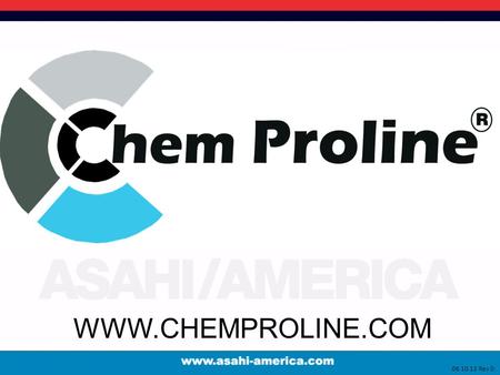 06.10.12 Rev D. WWW.CHEMPROLINE.COM. Problem? Glued or threaded systems Painted CPVC for visual identification 06.10.12 Rev D.