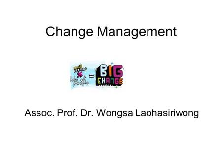 Assoc. Prof. Dr. Wongsa Laohasiriwong