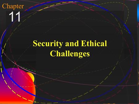 1 McGraw-Hill/Irwin Copyright © 2004, The McGraw-Hill Companies, Inc. All rights reserved. Chapter 11 Security and Ethical Challenges.