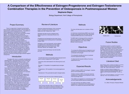 A Comparison of the Effectiveness of Estrogen-Progesterone and Estrogen-Testosterone Combination Therapies in the Prevention of Osteoporosis in Postmenopausal.