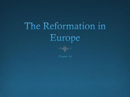 Before the ReformationBefore the Reformation  15 th century- Christian humanism (aka Northern Renaissance humanism)  Goal: reform of the Catholic Church.