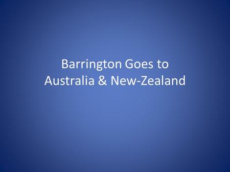 Barrington Goes to Australia & New-Zealand. Supplier #1 Server Extranet XML clients Web- site White Label E-mail clients Supplier #2 Supplier #3 Supplier.