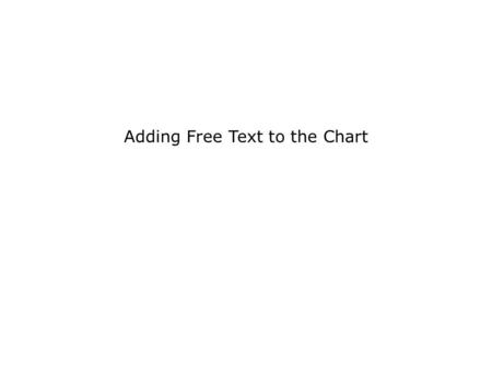 Adding Free Text to the Chart. Activating the drawing tool bar Adding Free Text to the Chart, Slide 2Copyright © 2004, Jim Schwab, University of Texas.