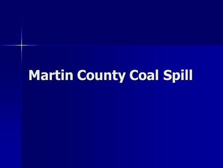 Martin County Coal Spill