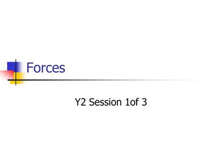 Forces Y2 Session 1of 3. Anticipated Learning Outcomes That students shall: explore some strategies for eliciting and developing understanding of forces.