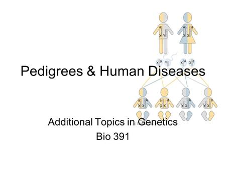 Pedigrees & Human Diseases