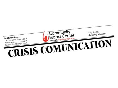 Purpose A crisis communication plan coordinates the communication within the organization, as well as between the organization and the media and the public.
