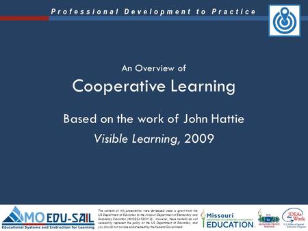 An Overview of Cooperative Learning