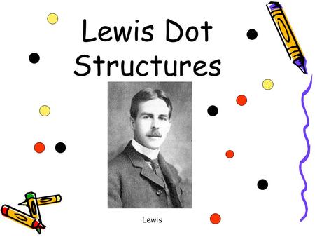 Lewis Dot Structures Lewis Lewis Dot Structures For atoms--- 1.Figure out how many valence electrons an atom has. 2.Draw the electrons one at a time.