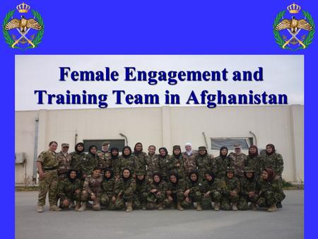 Female Engagement and Training Team in Afghanistan.