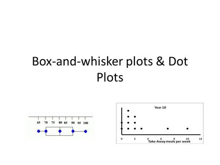 Box-and-whisker plots & Dot Plots