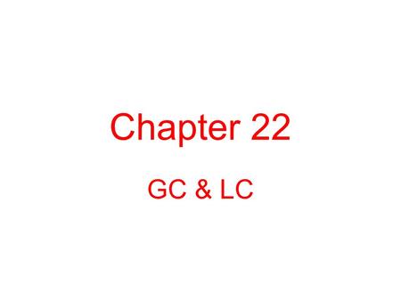 Chapter 22 GC & LC. 22.1 Gas Chromatography 1.Schematic diagram.