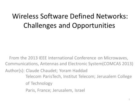 Wireless Software Defined Networks: Challenges and Opportunities