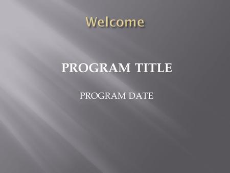 PROGRAM TITLE PROGRAM DATE. The YOUR Chapter of the International Society of Certified Employee Benefit Specialists.