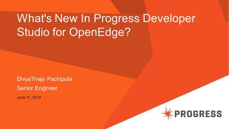 What's New In Progress Developer Studio for OpenEdge?