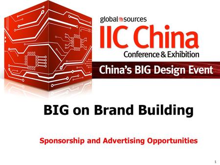 1 BIG on Brand Building Sponsorship and Advertising Opportunities.