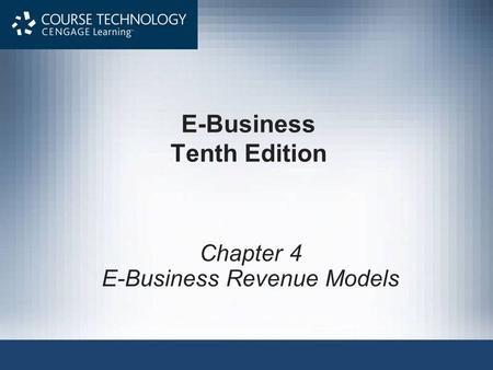 E-Business Tenth Edition