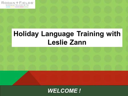Holiday Language Training with Leslie Zann