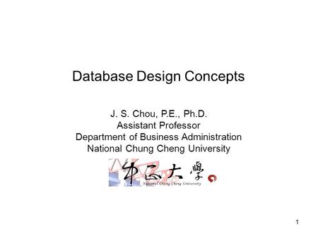 Database Design Concepts