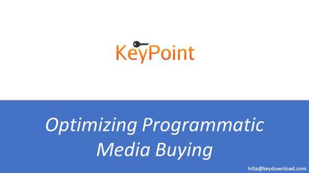 Optimizing Programmatic Media Buying