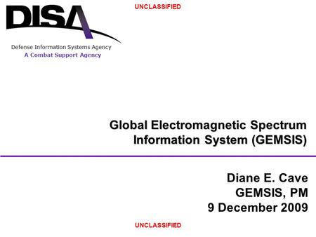 Global Electromagnetic Spectrum Information System (GEMSIS)