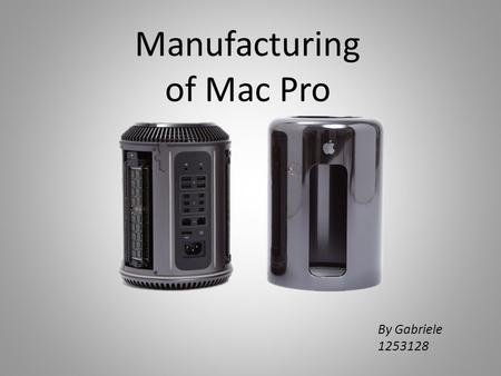Manufacturing of Mac Pro By Gabriele 1253128. Deep draw stamping. The enclosure is drawn through a series of dies that progressively stretch the aluminum.
