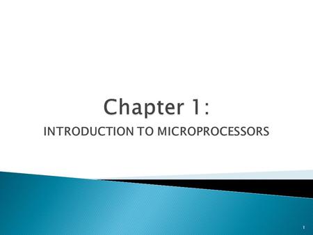 INTRODUCTION TO MICROPROCESSORS