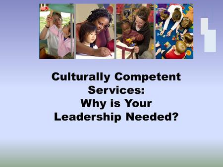 Culturally Competent Services: Why is Your Leadership Needed?