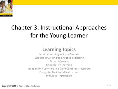 Chapter 3: Instructional Approaches for the Young Learner
