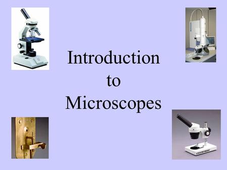 Introduction to Microscopes Agenda Read and Record Objectives History of Microscopes Parts of a Microscope Preparing Lab Notebook Biodiversity of Life.