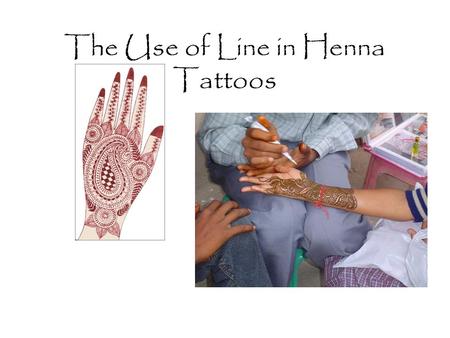 The Use of Line in Henna Tattoos