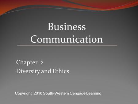 Chapter 2 Diversity and Ethics